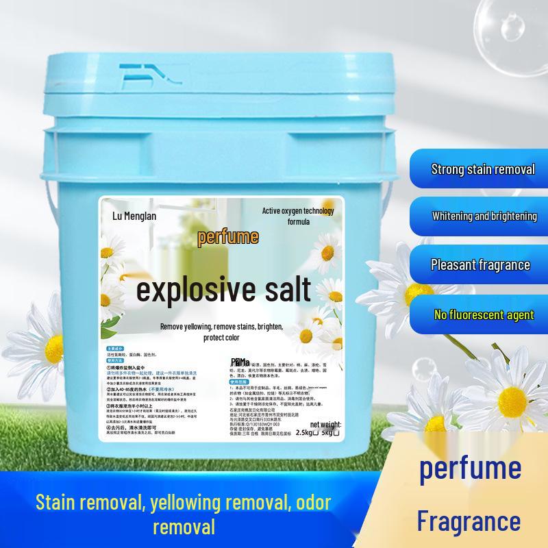 Effervescent Salt Stain Remover: 5 Lb Pack for Whitening and De-Yellowing White Clothes