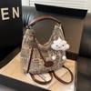 Ielgy Ladies High-End Feeling Autumn Winter Canvas One-Shoulder Large-Capacity Tote Bag