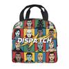 Dispatch Game Invisigal Robert Robertson Insulated Lunch Bags Food Container Bags Portable Thermal Cooler Bento Box For Work