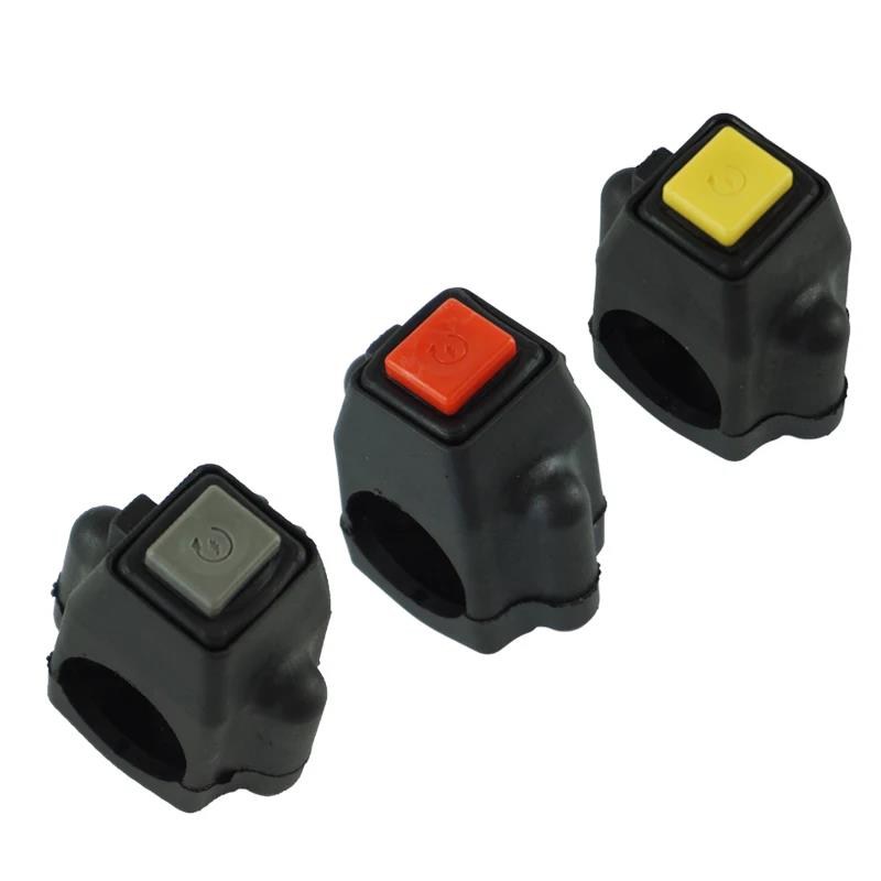 7/8" Motorcycle Power Ignition Start Switch Button With Square cannula Connector For Yamaha Honda Motorbike ATV Dit Bike