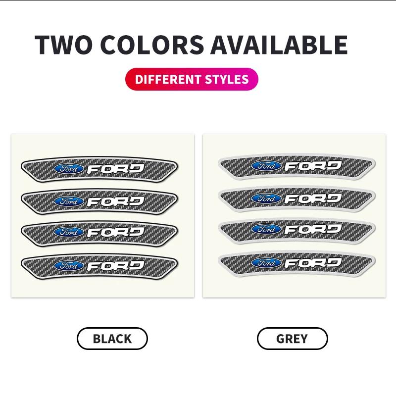 4 ks Módní logo Samolepka na středovou krytku ráfku kola auta Dekorace auta Pro Ford ST FOCUS 2 3 Mondeo Fiesta Kuga MK2 MK3 MK4 Ecosport Fusion