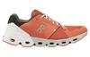 On Cloudflyer 4 Amorti Bas Chaussures de Course Homme Orange Blanc 71.98396