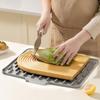 Silicone Dish Drying Mat with Built-in Drain Dish Drain Mat Non-Slip Dish Draining Mat for Kitchen Counter