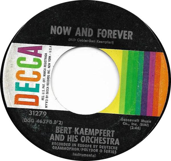 

7-дюймовая пластинка БЕРТ КЕМПФЕРТ ЕГО ОРКЕСТР Now And Forever 31279 DECCA 1961 США Поп Б/у