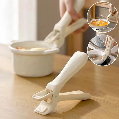Rutschfester Verbrühschutz-Clip Neue Essschüsselzange Silikon Verbrühschutzhalter Greifer Küchenschüssel-Clip