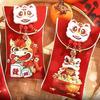 Chinese Style Velvet Red Envelopes 2026 Horse Year Cartoon New Year Money Envelopes Best Wishes Traditional Money Pocket