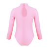 Girls Basic Long Sleeve Ballet Dance Gymnastics Training Leotard Jumpsuit Unitard Tights Dancewear Bodycon Bodysuit
