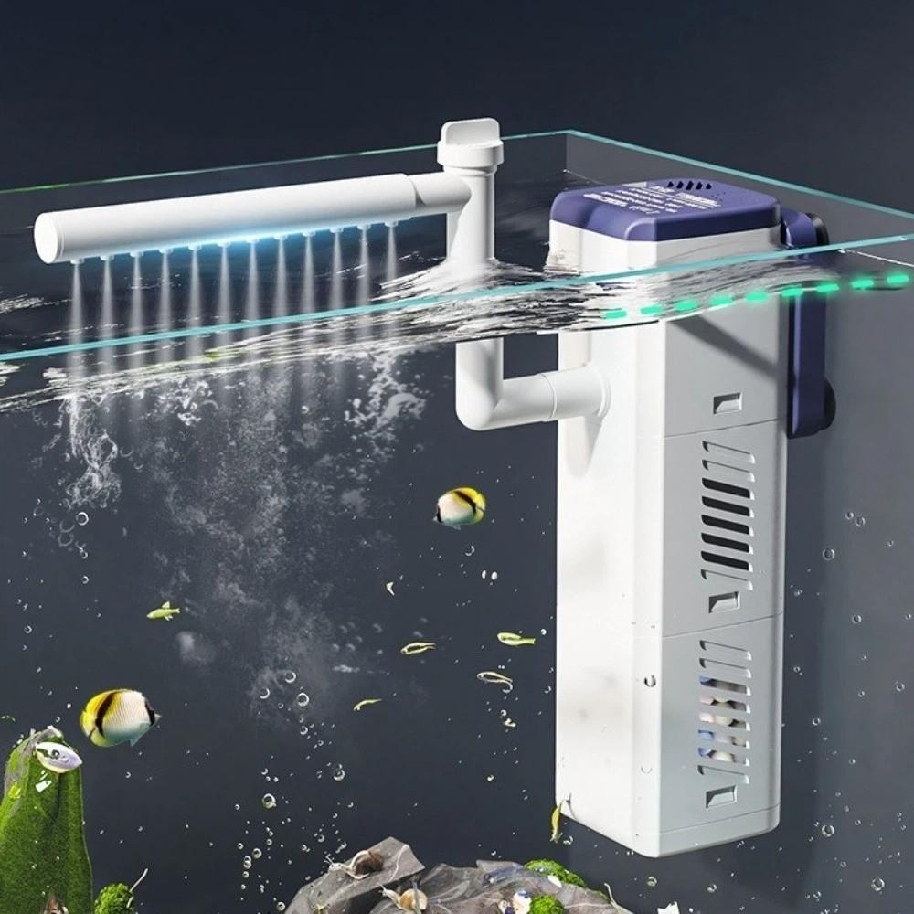 Rain Shower Outlet Fish Tank Filter Pump 4-in-1 Filter Aquarium Air Pump  Freshwater Aquarium