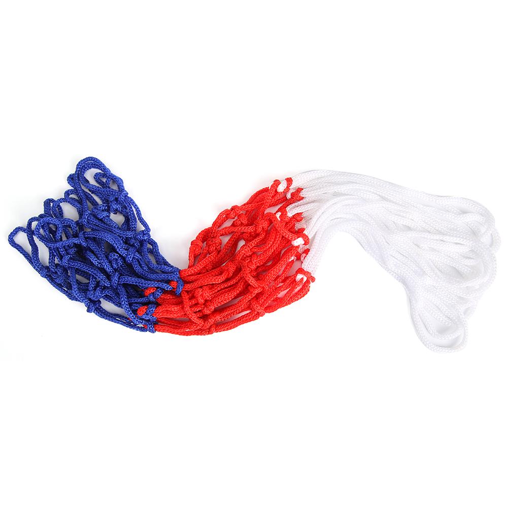 Basketball Hoop Net Outdoor Sports Basketball Hoop Standard Basketball Net Mesh All-Weather Tri-Color Sports Entertainment