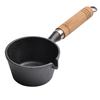 13cm Carbon Steel Egg Frying Pan Set with Wooden Handle