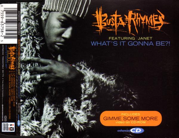 CD BUSTA RHYMES FT JANET JACKSON - What's It Gonna Be?  E3762CD2 Elektra 1999 UK Rap & Hip-Hop/R&B Used