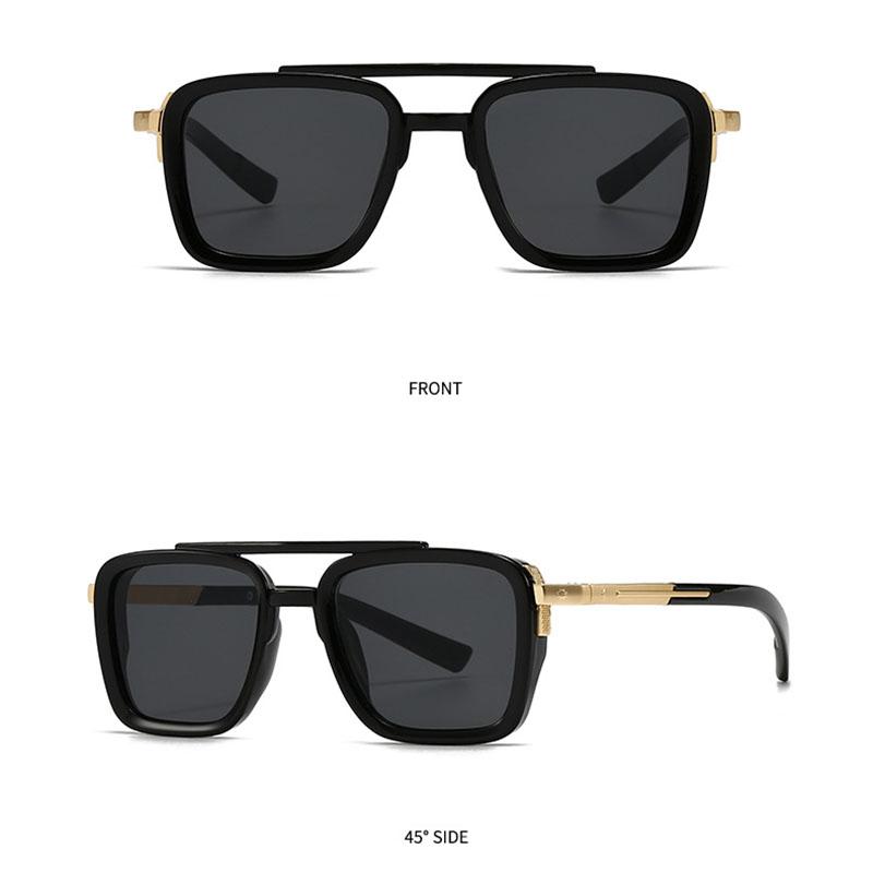 Vintage Pilot Square Sunglasses Women For Men Luxury Brand Designer Sun Glasses Punk Popular Outdoor Driving Eye Glasses Uv400