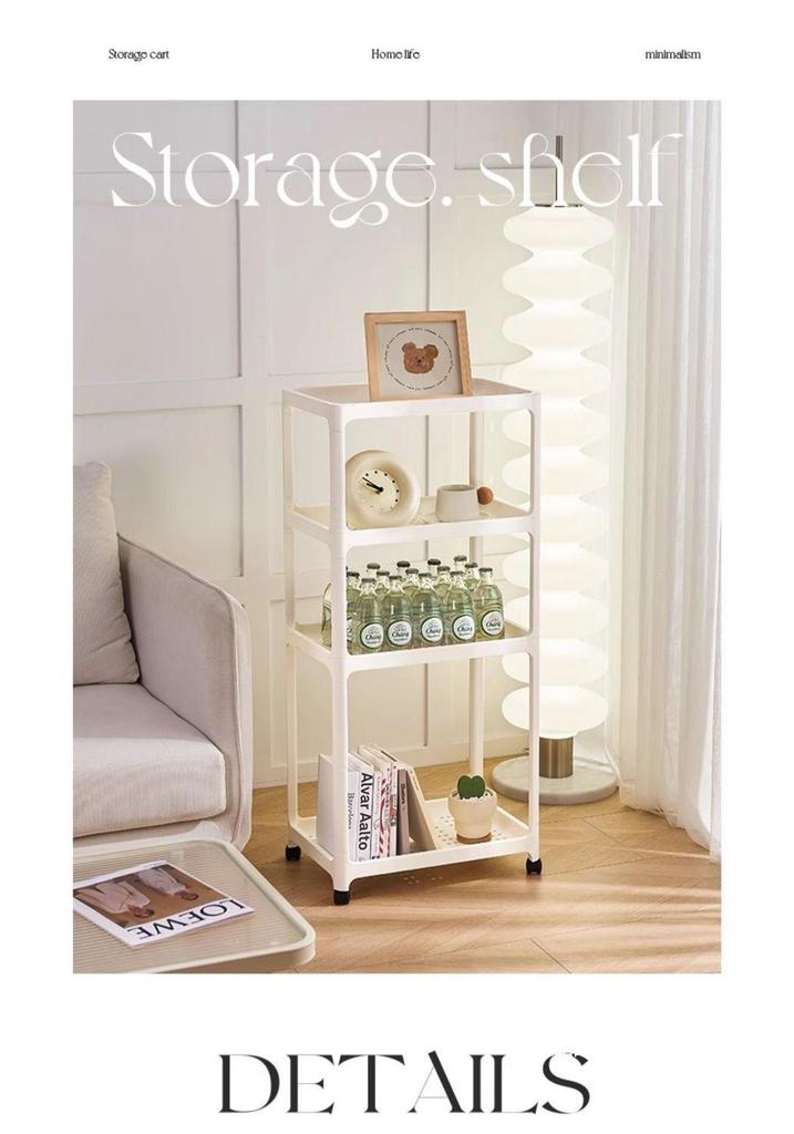 Punch-Free Floor Standing Bathroom Corner Storage Rack