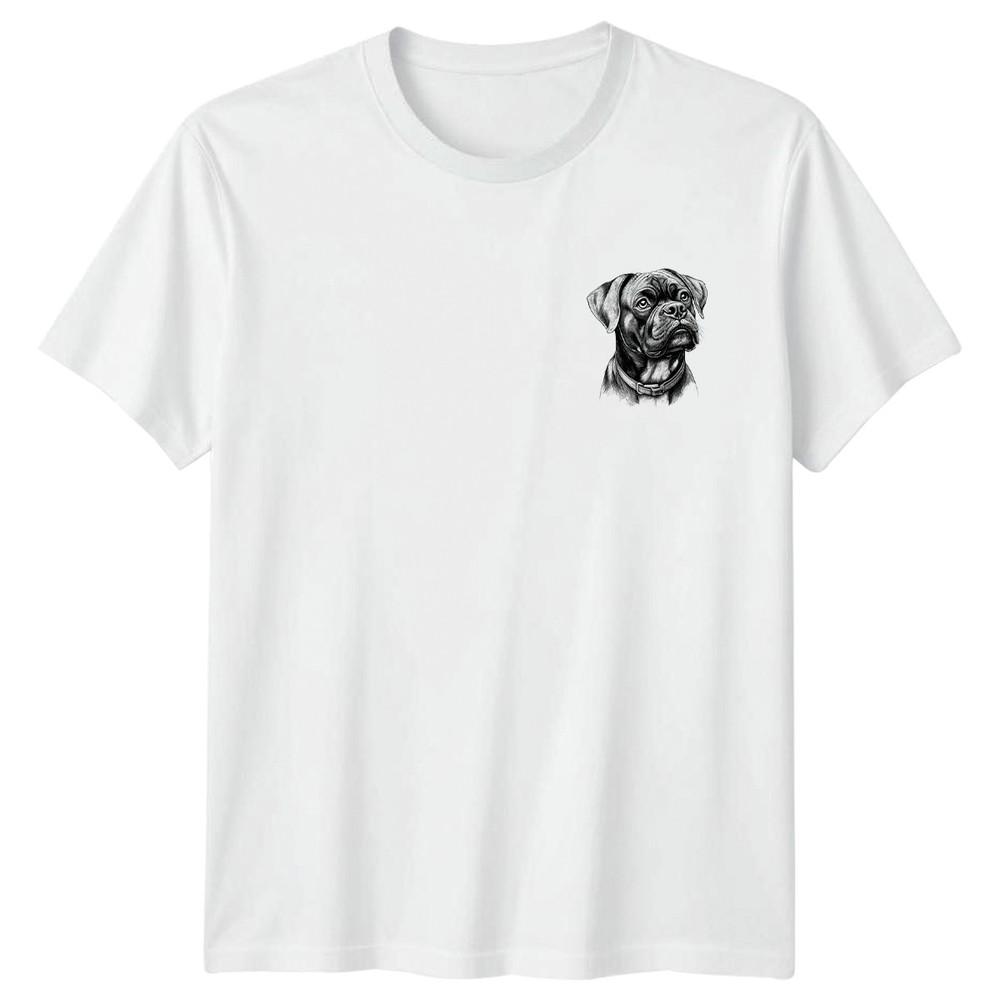Boxer Dog Portrait Dogs Animals Unisexs TShirt Unisexs Tee Graphic Unisex Top S