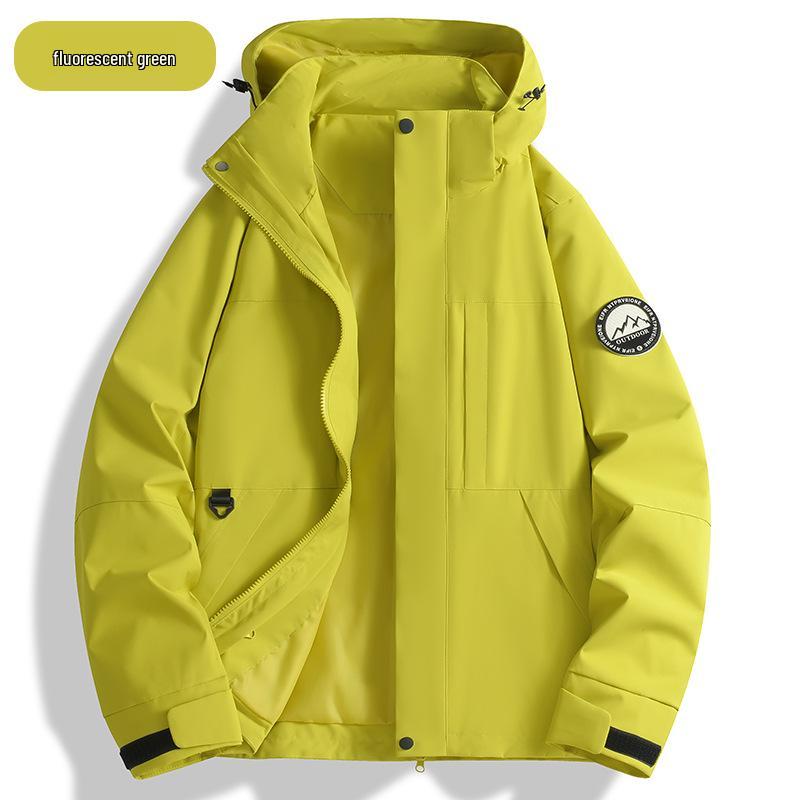 Men's Hooded Detachable Ski & Mountaineering Jacket for Outdoor Adventures