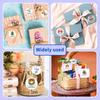 500/Pack Christmas Themed Stickers Roll Eight Designs including Christmas Trees And Snowmen Cartoon Sealing Decorative Stickers