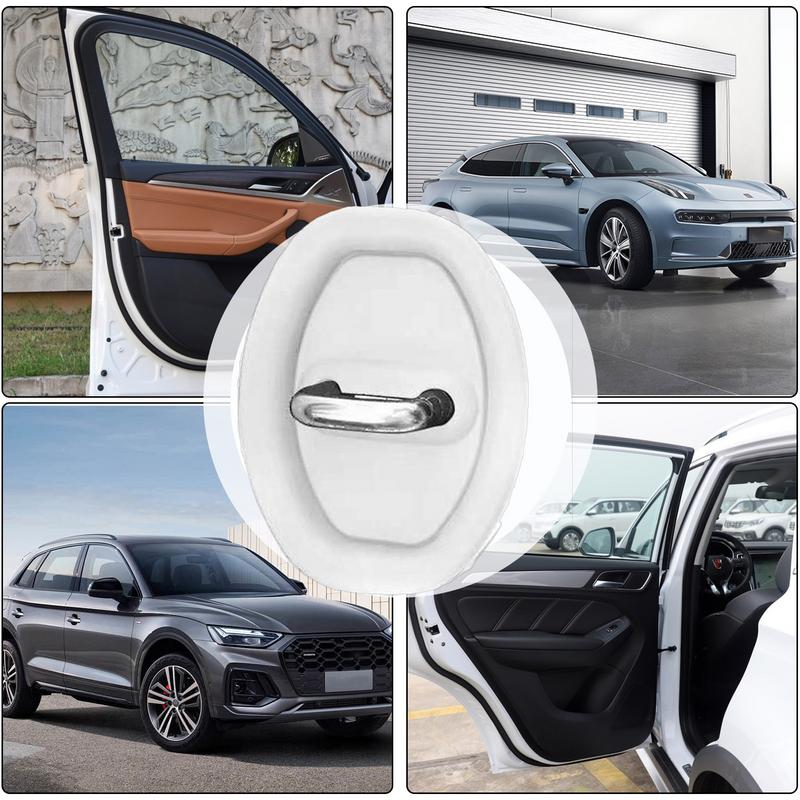 Car Door Lock Protective Cover 4pcs Car Silicone Door Protective Cover Auto Accessories Silicone Car Door Lock Latch Cover For