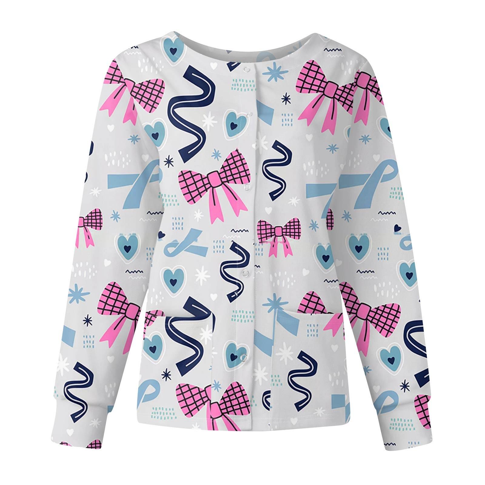 

Женские топы с длинными рукавами и карманами, рабочий воротник-стойка, однобортный защитный комбинезон, куртка, рождественский топ XXXL