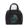 Vintage Butterfly Lunch Bag Student Office Women Men Bento Pouch Aesthetics Butterfly Insulation Portable Picnic Food Lunch Bags