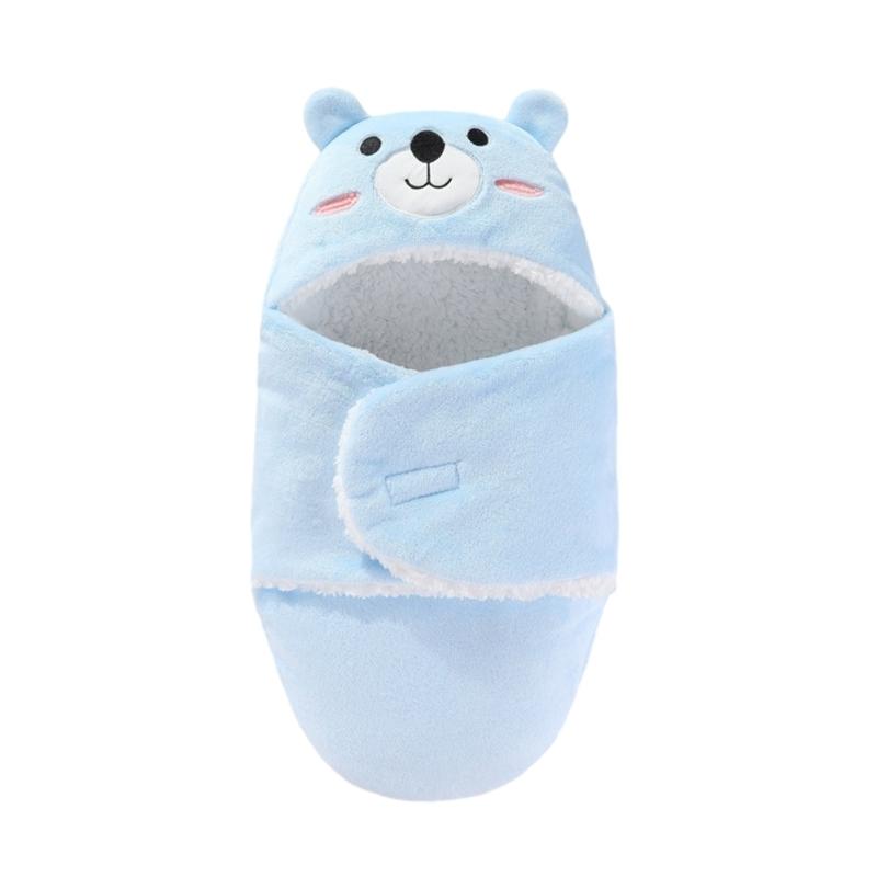Newborn Baby Wrap Blanket Autumn Winter Swaddles Towel Cartoon Sleeping Bag Soft Warm Delivery Room Receiving Blankets