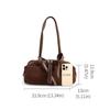 Women's Suede Duffel Bag – Brown Travel Handbag with Zipper Closure, Soft Leather Shoulder Bag for Gym, Weekend or Daily Use