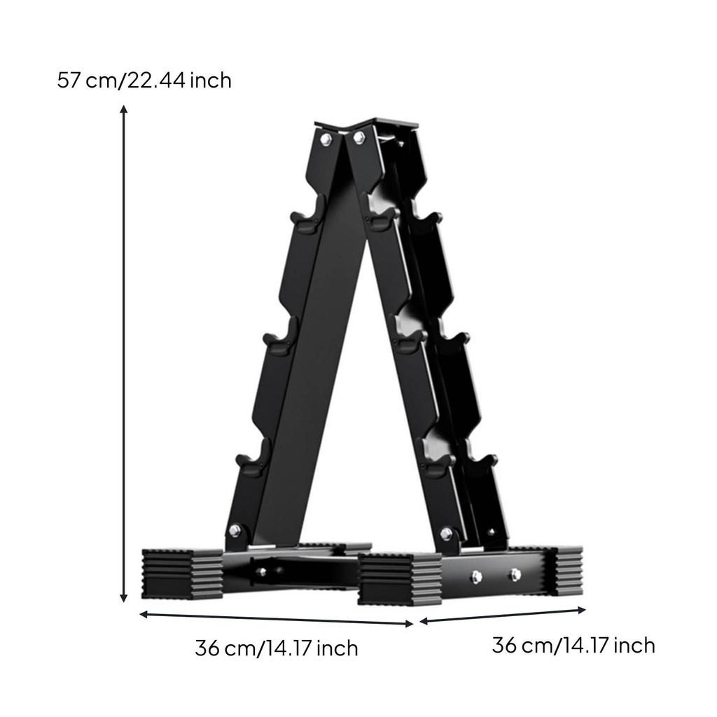 Dumbbell Stand Vertical V-Shaped Rack Upright for Home Gym