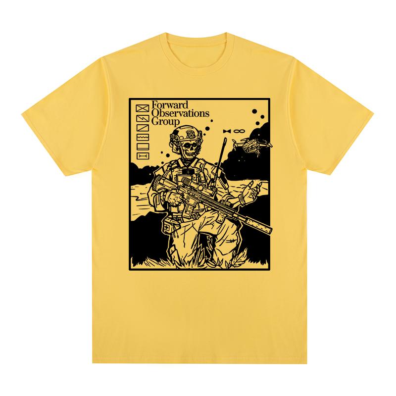 Forward Observations Group Vintage tshirt Skeleton FOG Harajuku Streetwear Cotton Unisex T shirt New TEE TSHIRT Womens tops