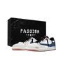 Travis Scott x Air Jordan 1 Синьо-Білі Travis Scott X AJ1 LOW топ Вінтажні Баскетбольні Кросівки Жіночі Біло-Сині DZ4137-700(Команда1897-)