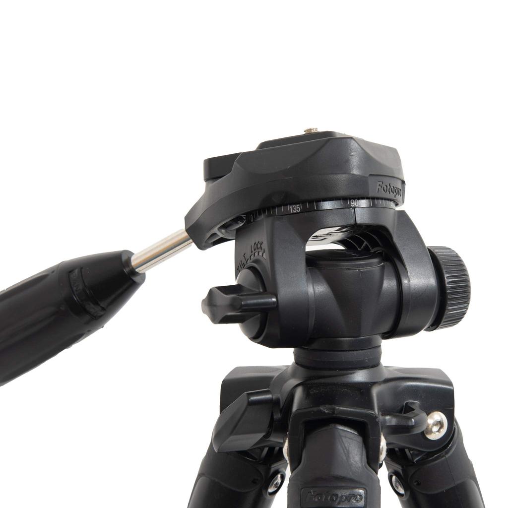 Fotopro Tripod S3 Black Medium Head Aluminum 4-Stage 3-Way