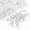 20pcs Transparent Sphericity Push Pins Eco-Friendly Photo Wall Tacks for Postcard Decoration Home Office School Bulletin Board