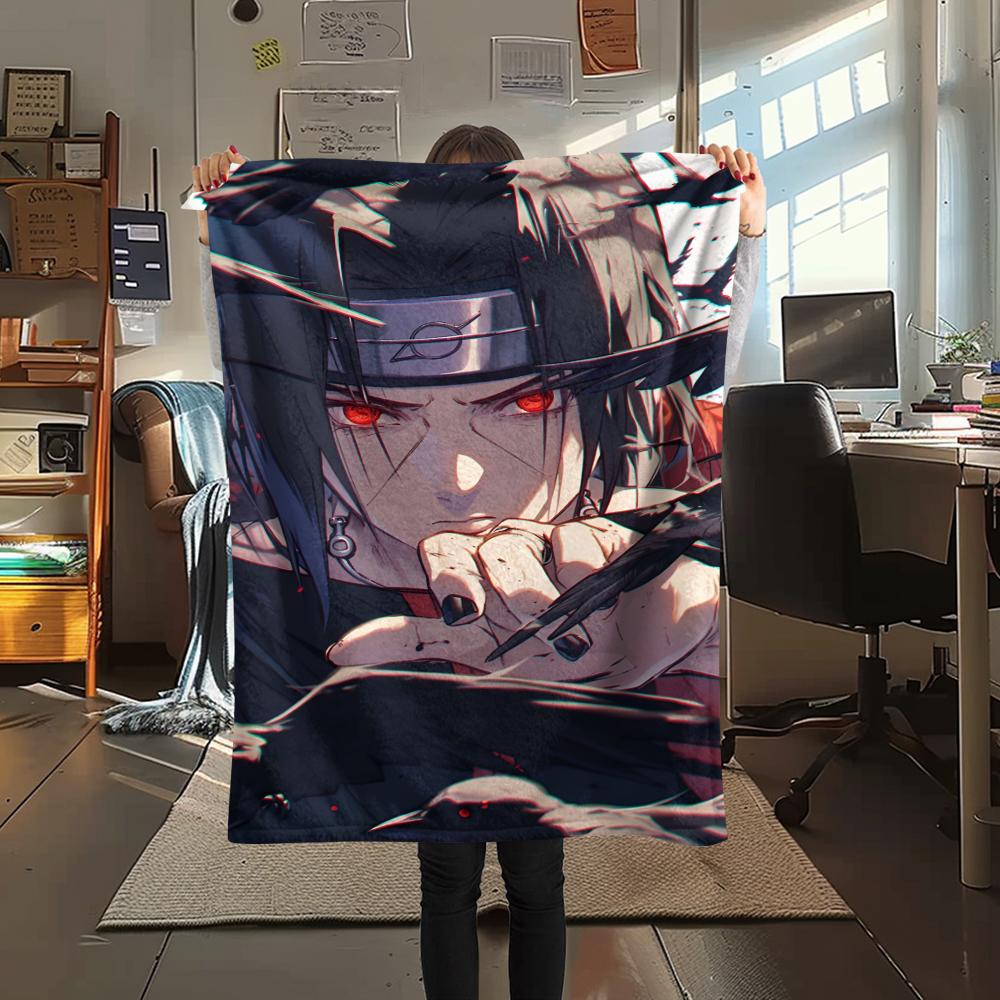 1Pc Cartoon Print Flannel Blanket, High Quality Comfortable for All Seasons, Home Decor, Warmth and Comfort, Perfect for Christmas Birthday Gift