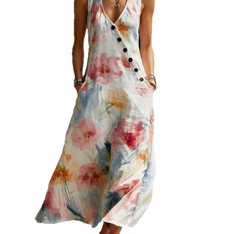 2026 Spring and Summer New Women's Clothing, European and American Minimalist Temperament Loose V-neck Diagonal Button Shirt Wide-leg Pants Two-piece