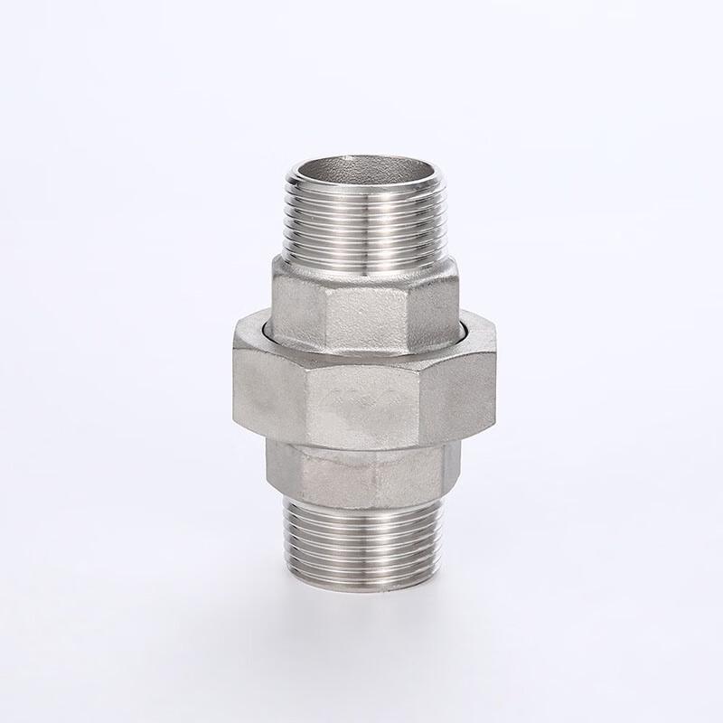 304 Stainless Steel BSPT Double Male Thread Union