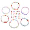100Pcs Acrylic Letter Beads Round Loose Beads for DIY Bracelet Fashion Jewelry Making