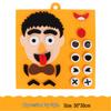 Felt Facial Expression Stickers for Kids - Non-woven Fabric Teaching Aids for Kindergarten