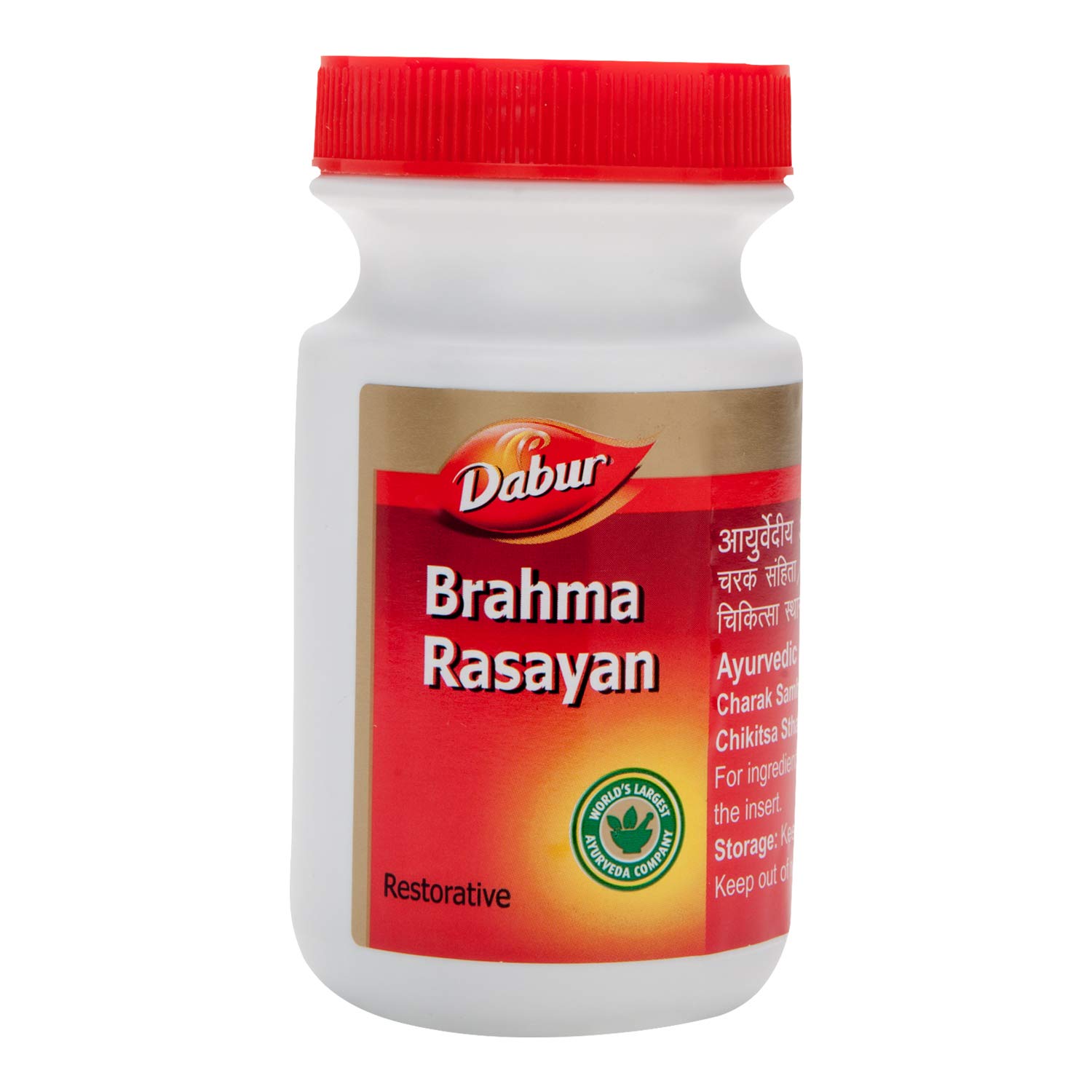 

Dabur Brahm Rasayan 250g Ayurvedic Herbal Tonic For Memory, Concentration, Strength, Stamina And General Wellness Paste Supplement