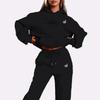 European and American Ins Personalized Printed Sweater Pullover Hoodie Set Retro Jacket Street Trend Y2k
