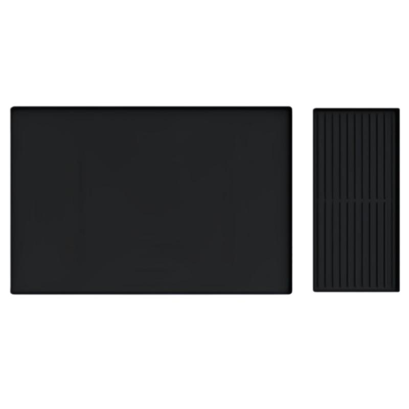 Tapete de Silicone Resistente ao Calor para Café - Bandeja Drenante Antiderrapante para Bar e Mesa de Jantar