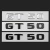 ABS Chrome Glossy Black Letters Car Rear Trunk Badge Logo Emblem For Mercedes-Benz GT GT43 GT50 GT53 GT63S C190 Auto Accessories