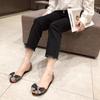 Women's Floral Transparent Jelly Sandals - Korean Style, Flat, Fish Mouth, Casual Bow Design