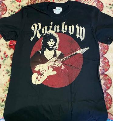 Collection Gildan Shirts Rainbow Band Cotton Black Unisex S To 5XL MQ562 Unisex T-Shirt