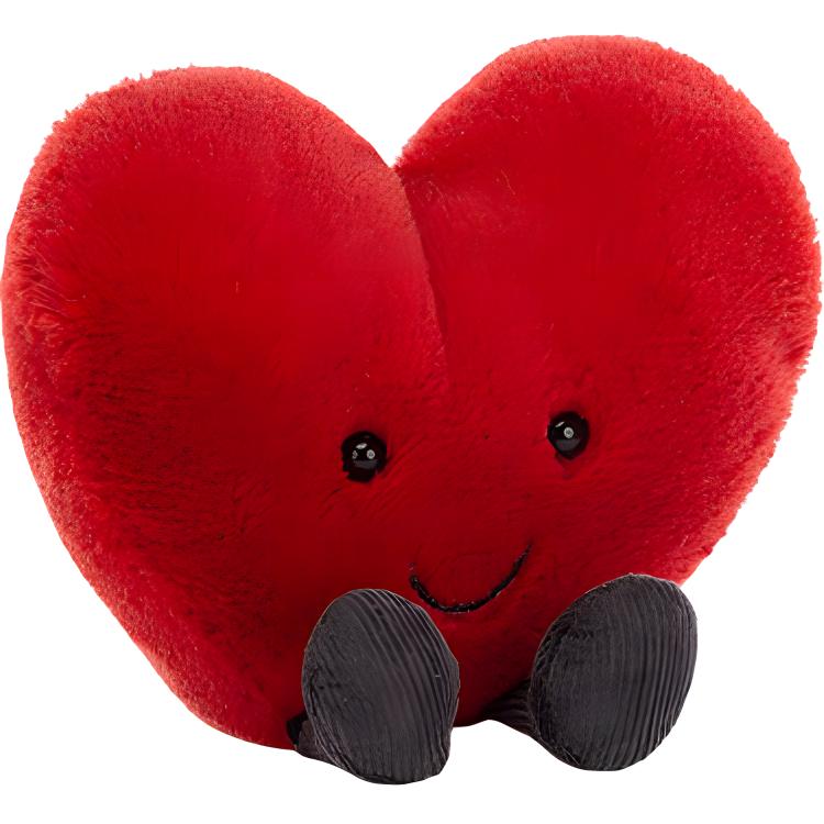 JELLYCAT Fun Items Series jellycat character cute red heart comforting doll plush doll 11cm high
