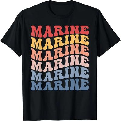 Marine Groovy Retro T-Shirt