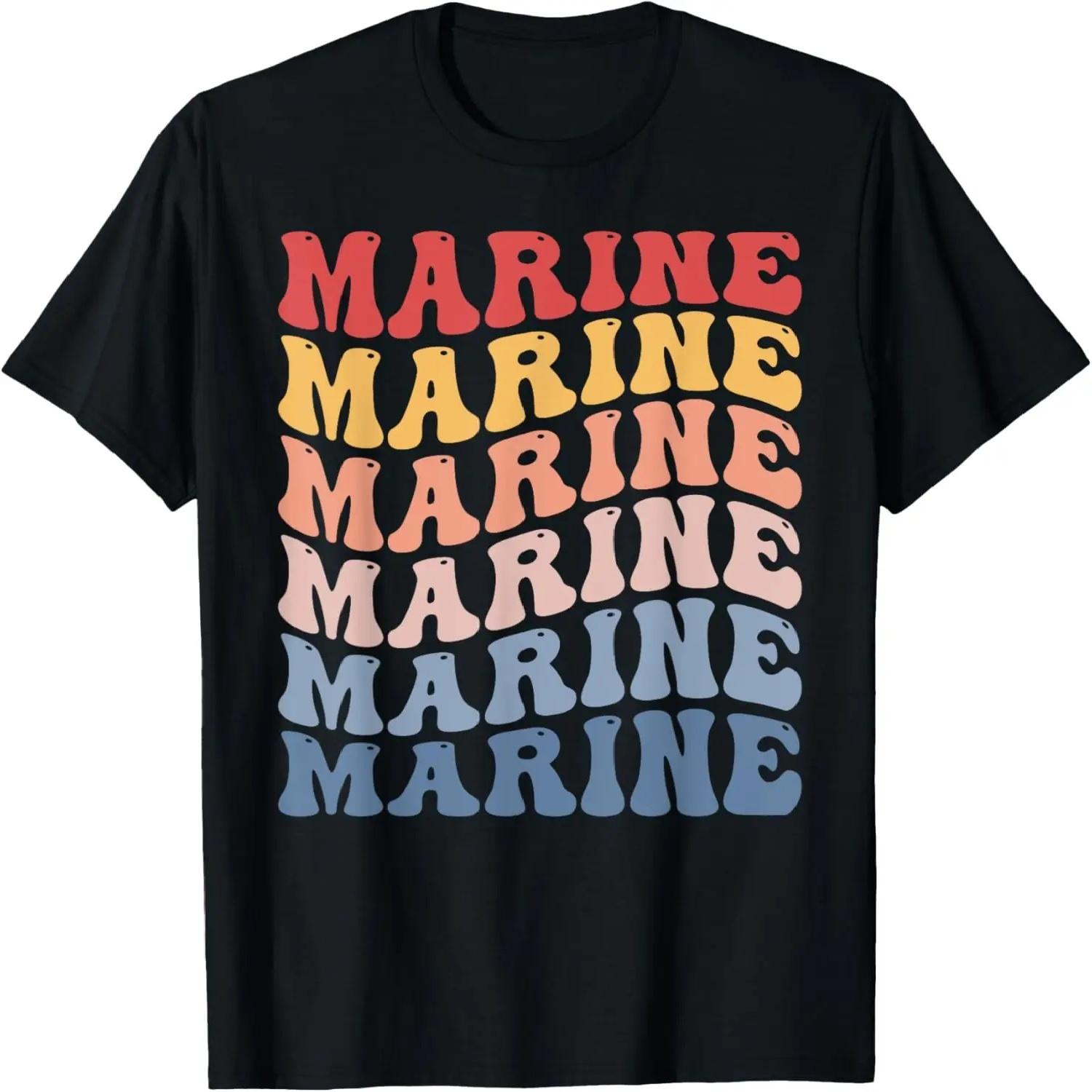 Marine Groovy Retro T-Shirt S