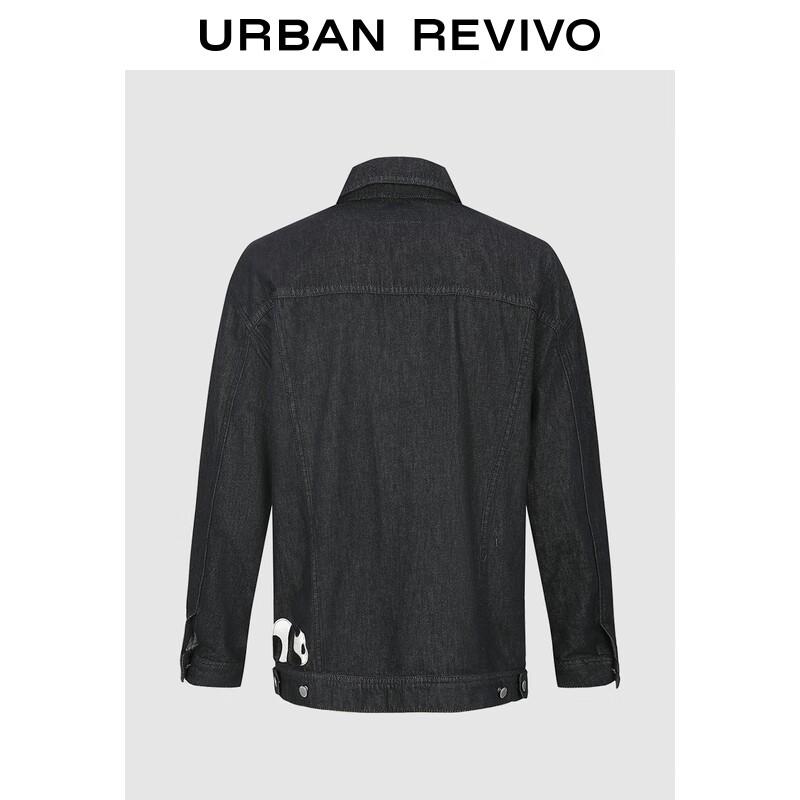 

UR 2025 Men s Oversized Panda Embroidered Denim Jacket M (M-L)