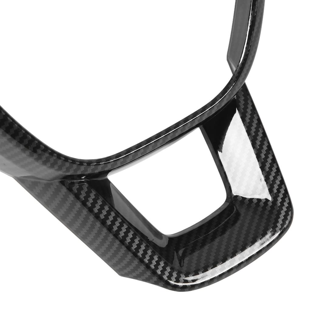 Steering Wheel Cover Frame Carbon Fiber Style ABS Stylish Wearproof Replacement for Civic 2022 LHD