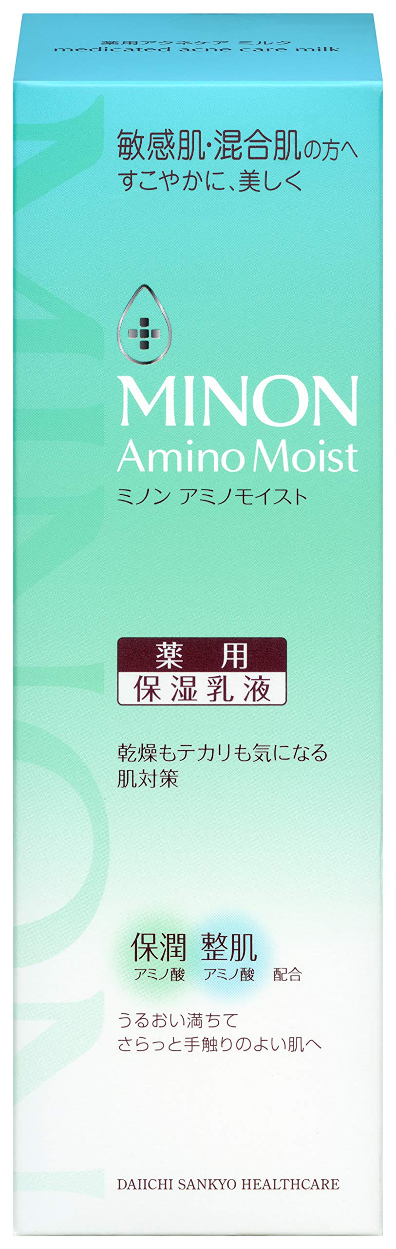 

Minon Amino Moist Medicated Acne Care 100g sensitive and combination Moisturizing emulsion that prevents rough skin and Milk, (for skin). acne. белый
