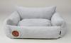 Fluffy Grey Bed - 80cm x 70cm
