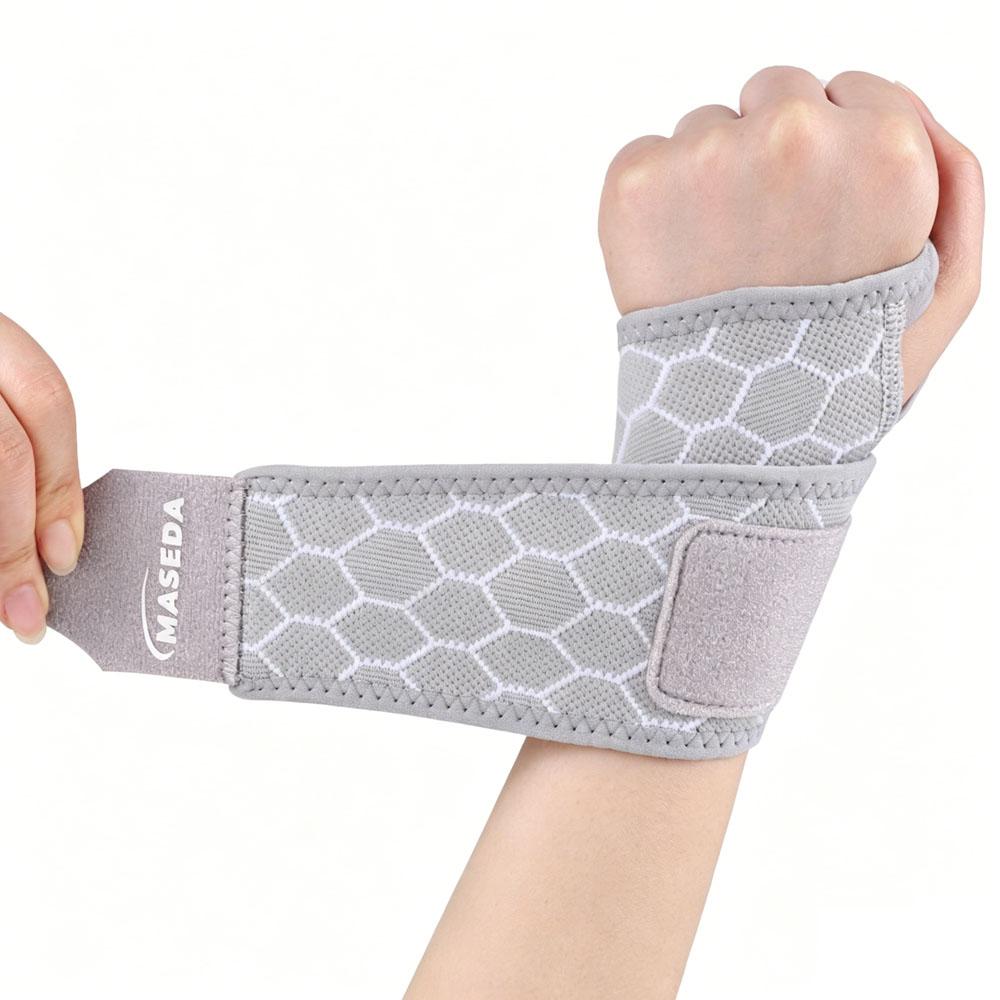 

1pc Adjustable Sports Wristband, Wrist Joint Support Compression Wristband, Comfortable and Breathable світло-сірого кольору