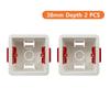 86 Type Switch Mounting Box Cassette Flame Retardant Plastic PVC Junction Back Box Universal White Electrical Concealed Box